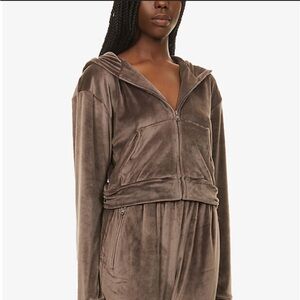 SKIMS Velour Zip Up Jacket